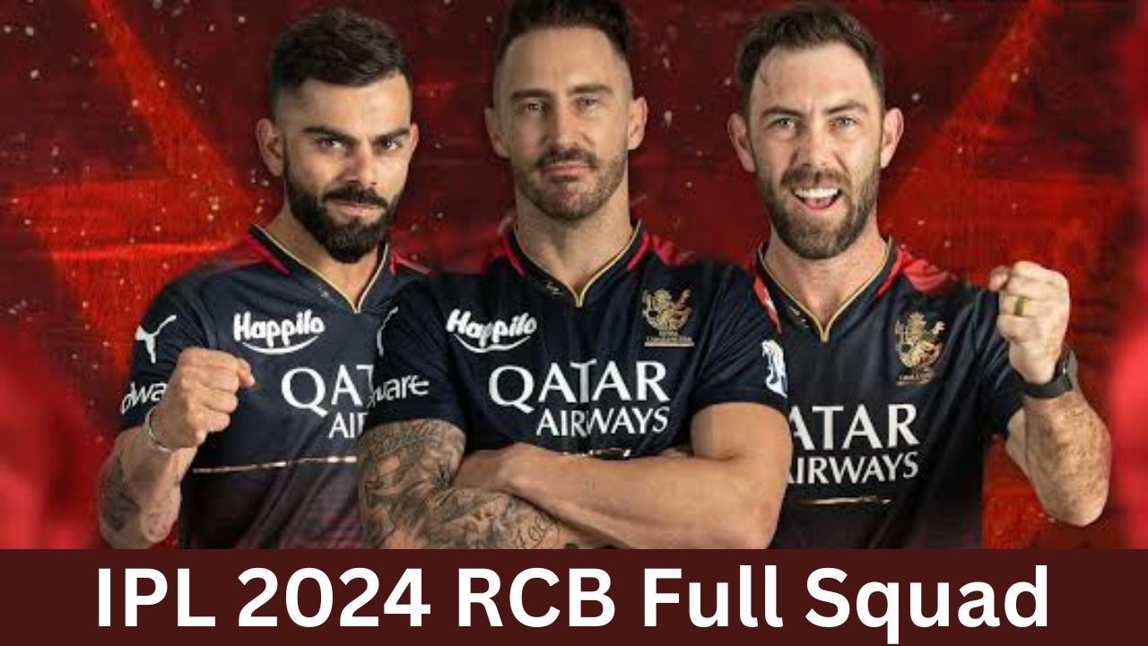 RCB Squad IPL 2024 IPL 2024 RCB Team Players List