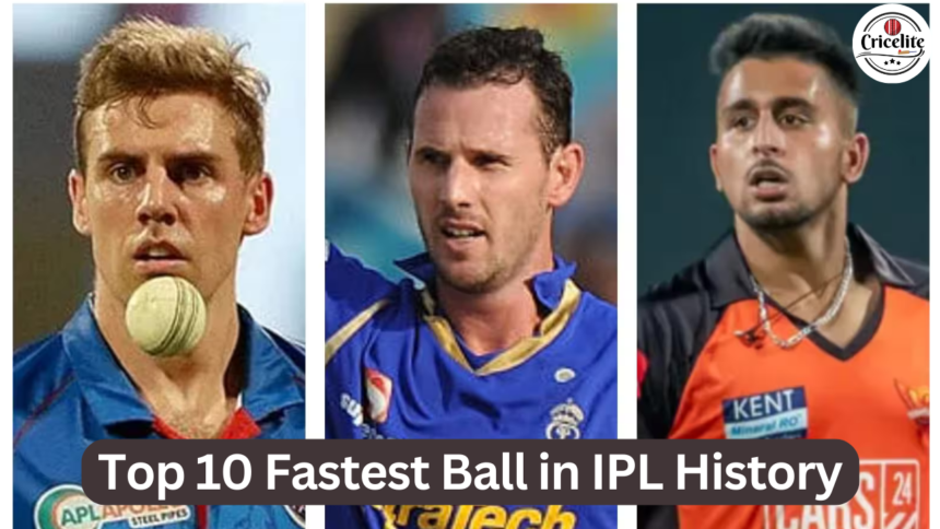 Top 10 Fastest Ball in IPL History